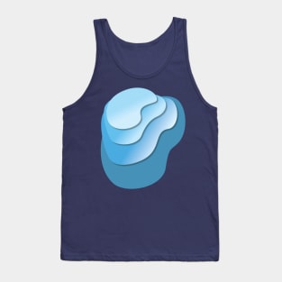 Blue Gradient Stack Tank Top